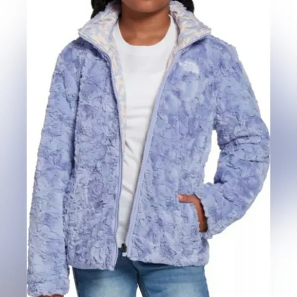 The North Face Reversible Mossbud Swirl Wildflower Jacket NF0A4TJ5 Girls Large